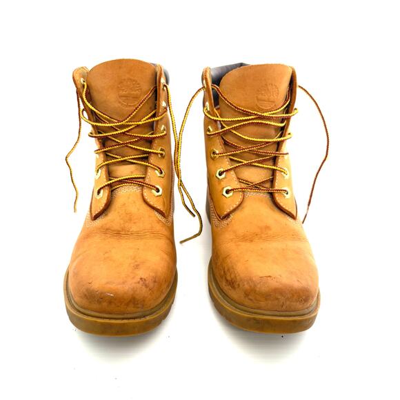 Women’s Timberland Premium 6” Waterproof Boots Wheat Size 9 Primaloft A161G - Picture 2 of 9
